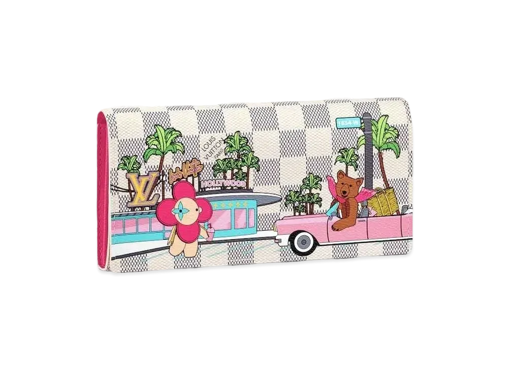 Louis Vuitton Sarah Wallet Damier Azur Vivienne Holiday 