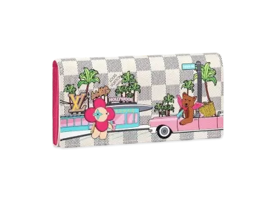 Louis Vuitton Sarah Wallet Damier Azur Vivienne Holiday