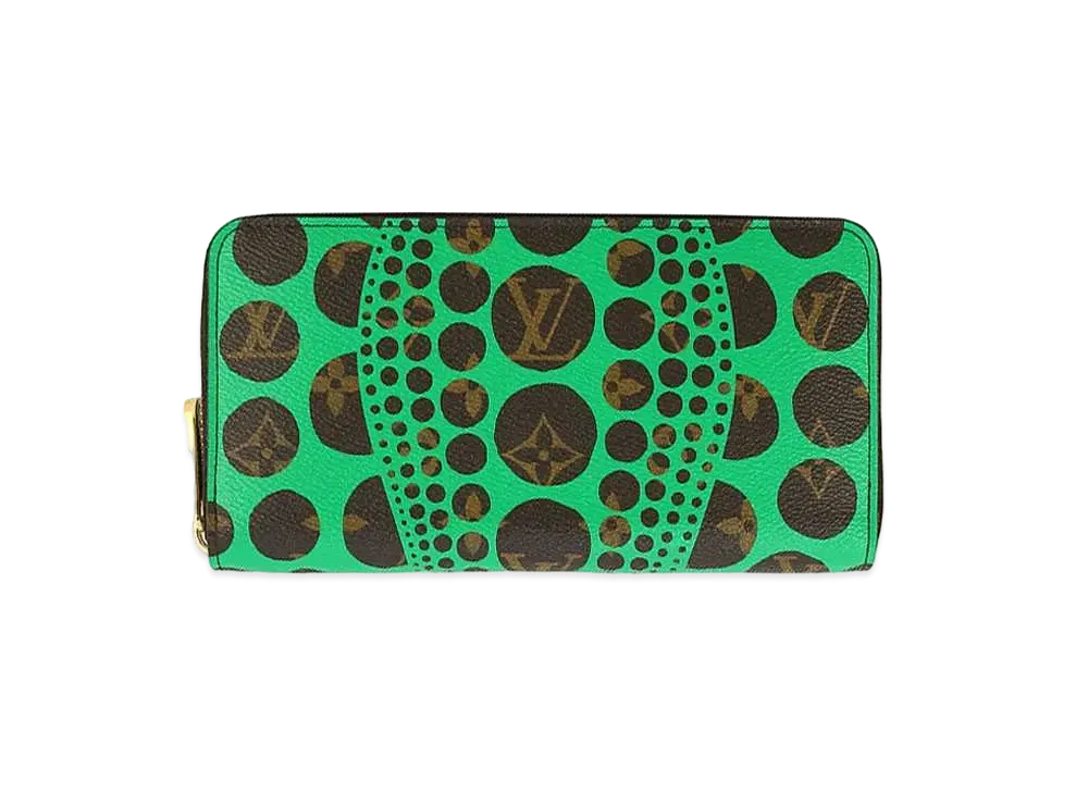 Louis Vuitton x Yayoi Kusama Monogram Pumpkin Dot Zippy Wallet "Vert"