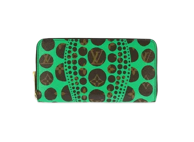 Louis Vuitton x Yayoi Kusama Monogram Pumpkin Dot Zippy Wallet "Vert"