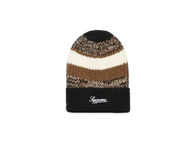 Supreme Mixed Stripe Beanie "Black"