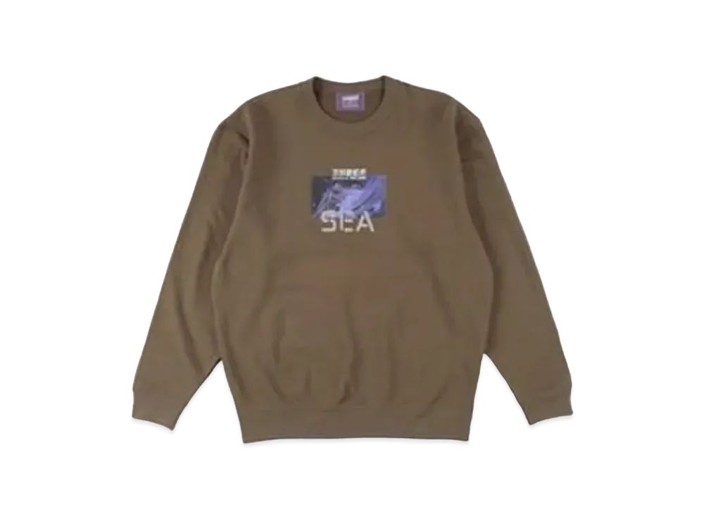 WIND AND SEA x Ghost In The Shell Sac_2045 Reflection Crew neck "Olive"