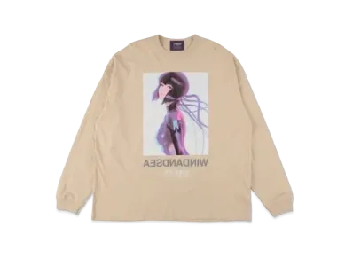 WIND AND SEA x Ghost In The Shell Sac_2045 Reflection L/S T Shirt "Beige"