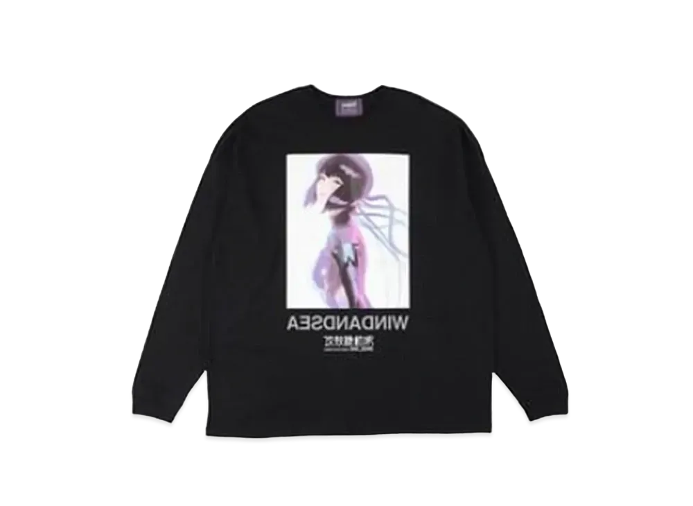 a77【美品】 WIND AND SEA 攻殻機動隊 コラボ パーカー Mサイズ SAC_2045 hoodie / エスエーシー2045フーディ 【攻殻機動隊