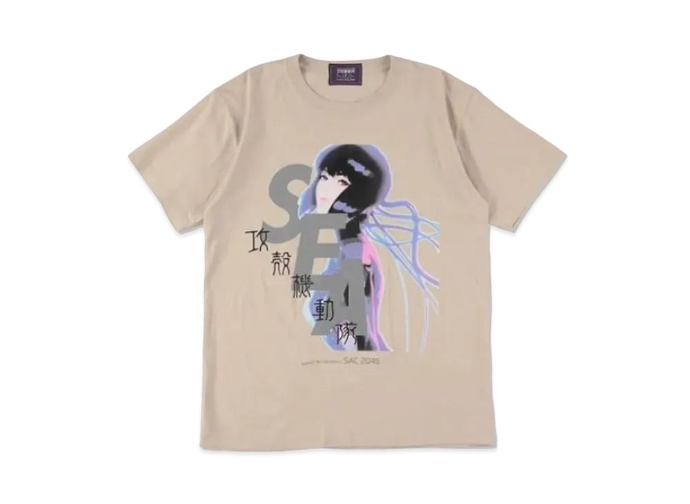 WIND AND SEA x Ghost In The Shell Sac_2045 S_E_A T Shirt "Beige"