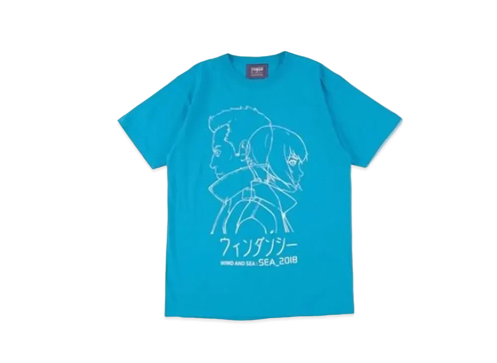 WIND AND SEA x Ghost In The Shell Sac_2045 Aurora T Shirt "Blue"