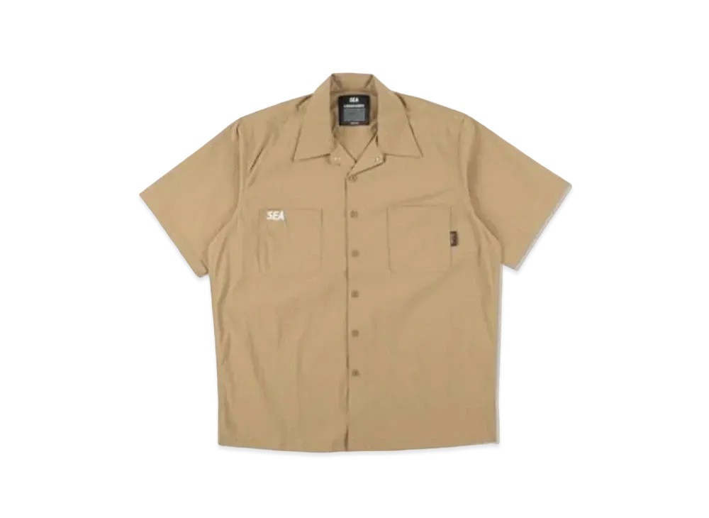 ウィンダンシー x コーデュラ リップストップ S/S シャツ "ベージュ"