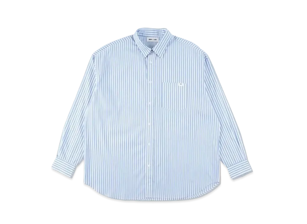 WIND AND SEA Stripe Shirt "Sax"