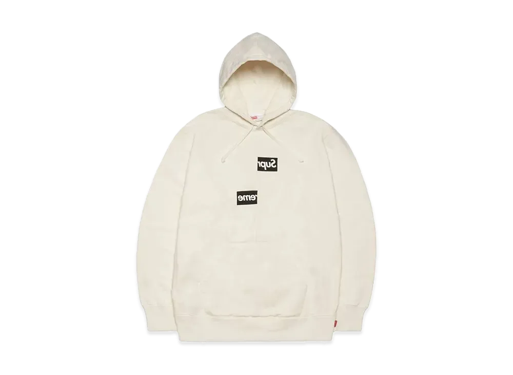 Supreme / Comme des Garçons SHIRT® Split Box Logo Hooded Sweatshirt "White"