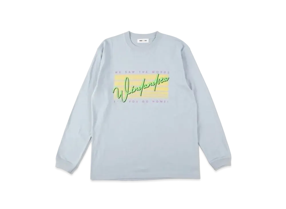 WIND AND SEA SEA Side Jog L/S T Shirt "Blue"