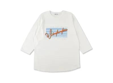 WIND AND SEA SEA Side Jog Rangan 3/4 Sleeve T Shirt "White"
