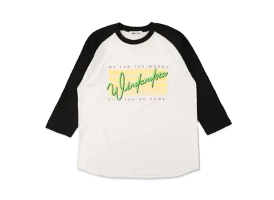 WIND AND SEA SEA Side Jog Rangan 3/4 Sleeve T Shirt "White Black"