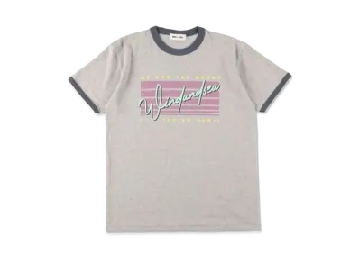 WIND AND SEA SEA Side Jog Ringer T Shirt "Gray Navy"