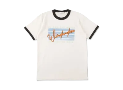 WIND AND SEA SEA Side Jog Ringer T Shirt "White Black"