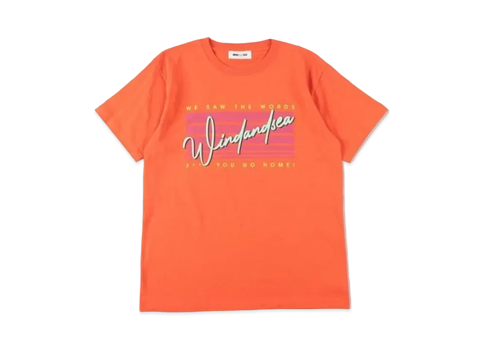 WIND AND SEA SEA Side Jog Tee "Orange"