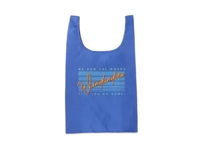 WIND AND SEA SEA Side Jog Reusable Shopping Bag "Blue"