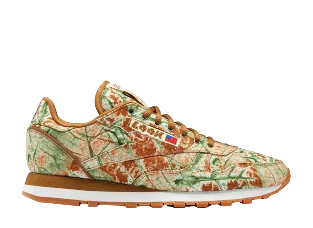 ルックスタジオ × リーボック クラシックレザー "ブラウン/ブライトオークル/ペールイエロー"