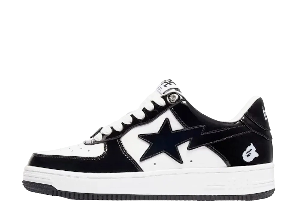 A BATHING APE®︎ BAPE STA Patent Leather "Black/White"
