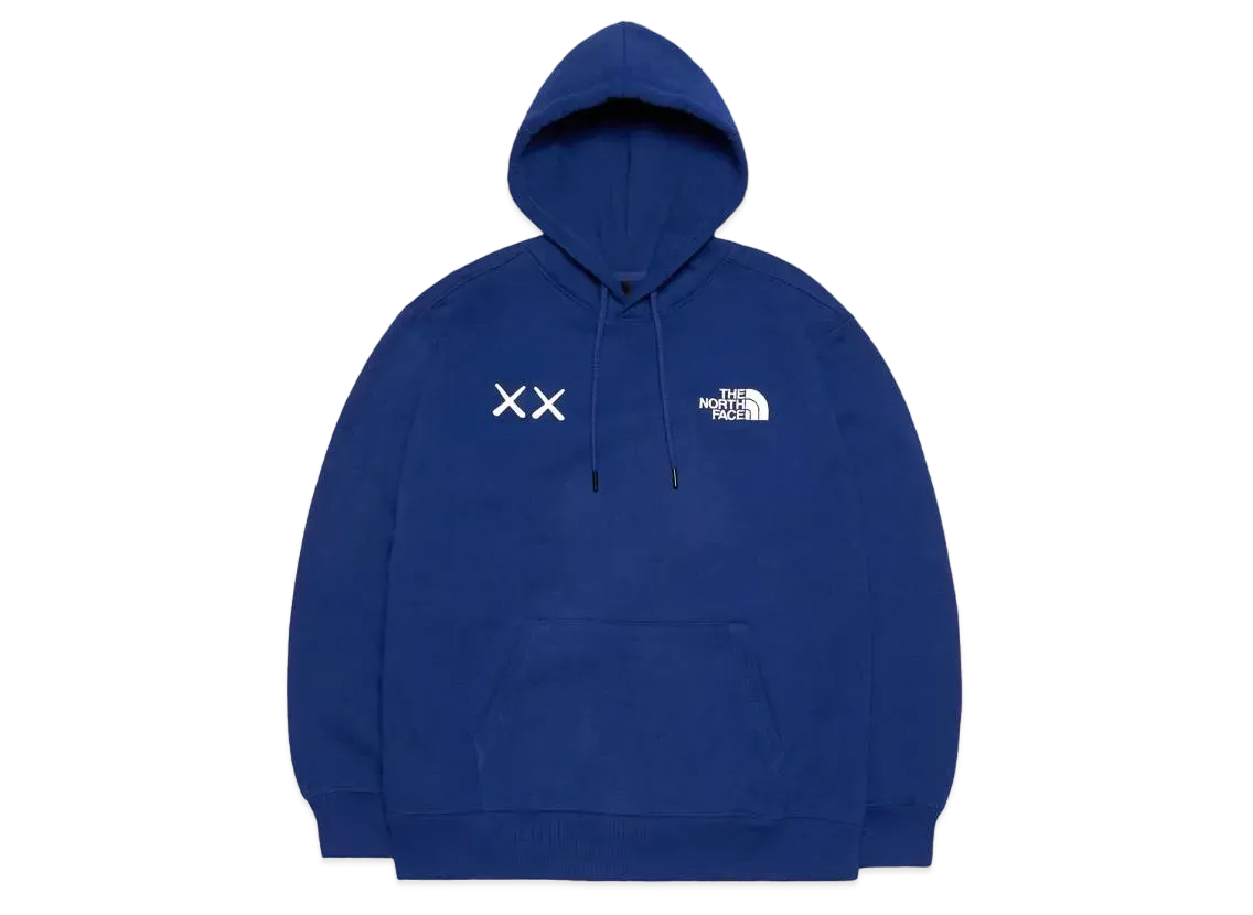The North Face Kaws Hoodie "Blue White"