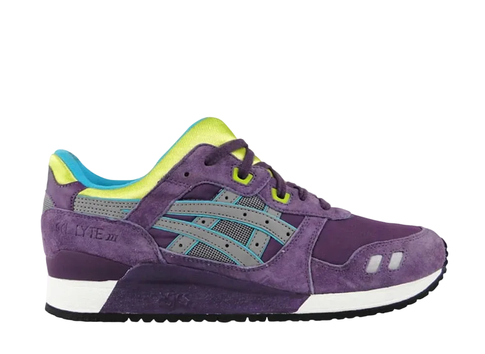 アシックス ゲルライト 3 "パープル グレイ ライム"