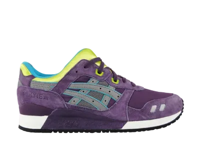 アシックス ゲルライト 3 "パープル グレイ ライム"