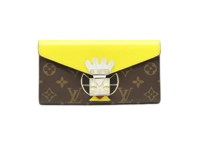 Louis Vuitton Sarah Wallet Tribal Mask Monogram "Jaune"