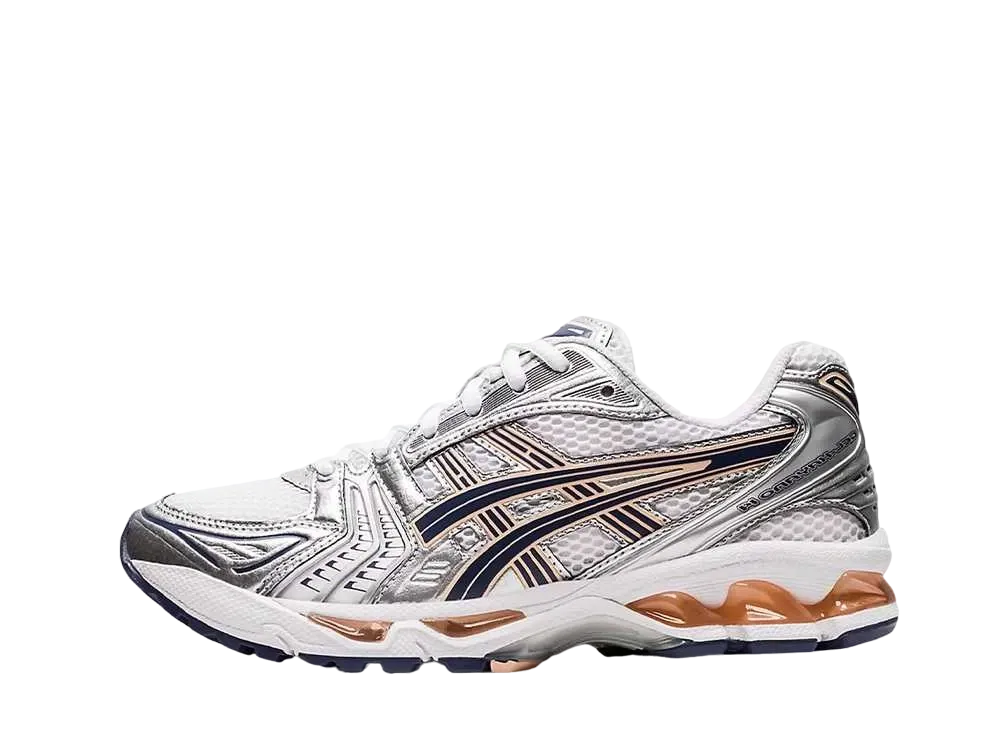 アシックス ウィメンズ ゲルカヤノ14 "ホワイト/サンダー ブルー"