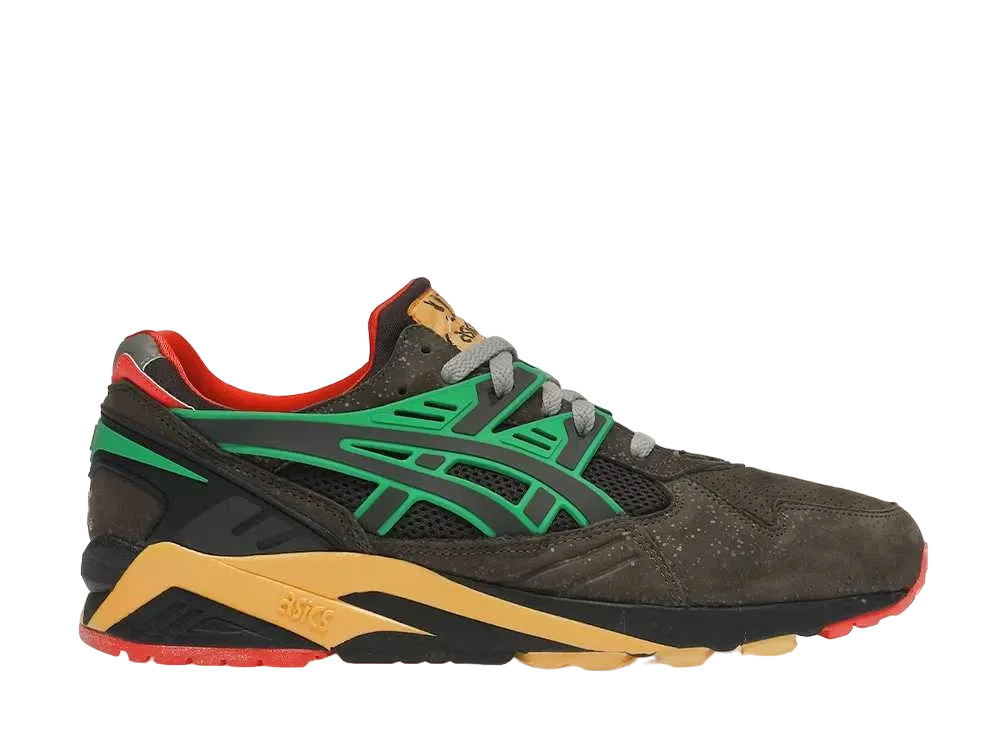 パッカーシューズ × アシックス ゲルカヤノ オール ローズ リード トゥ ティーネック "チャコール"