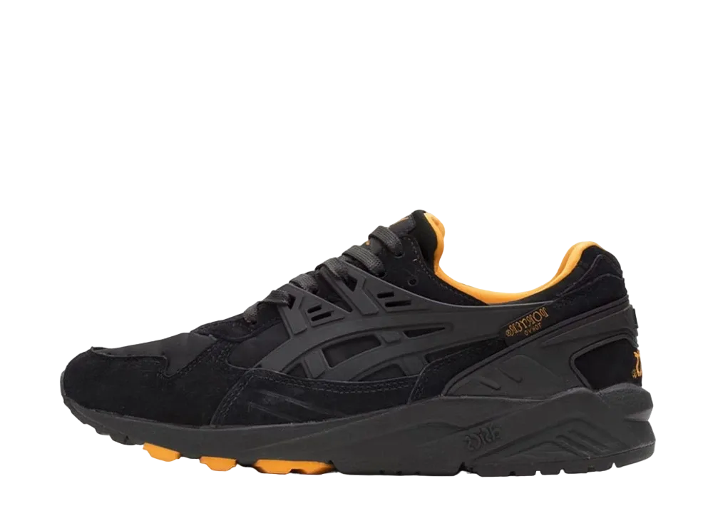 ポーター × アシックス ゲルカヤノ トレーナー ボンバー ジャケット "ブラック/オレンジ"