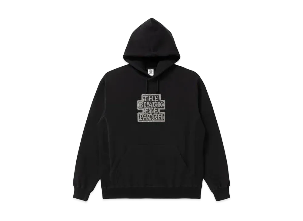 BlackEyePatch OG Label Rhinestone Hoodie "Black"