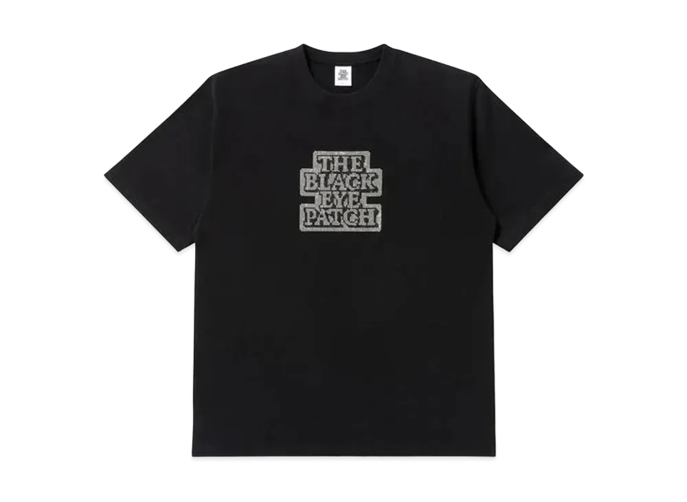 BlackEyePatch OG Label Rhinestone Tee "Black"