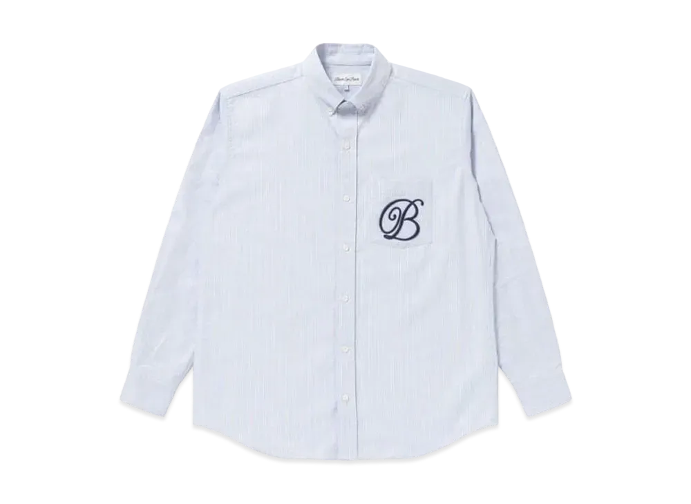 BlackEyePatch B Emblem Striped SHirt "Sax"