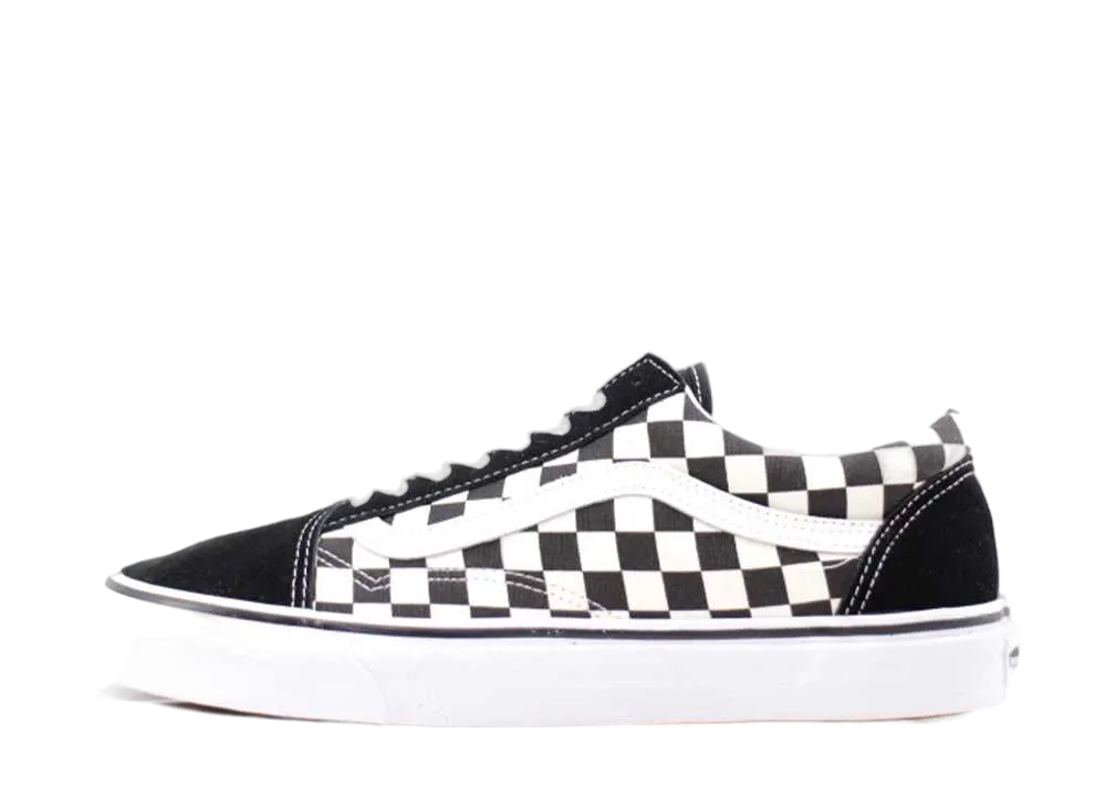 バンズ オールドスクール プライマリー チェック "ホワイト/ブラック"