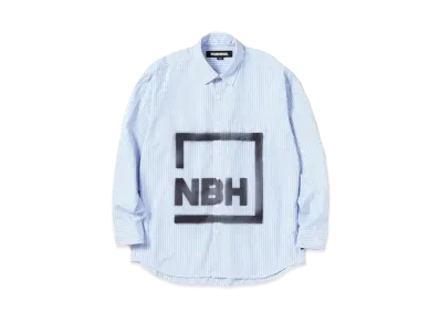 NEIGHBORHOOD Stencilprint SH LS . CO "Blue"