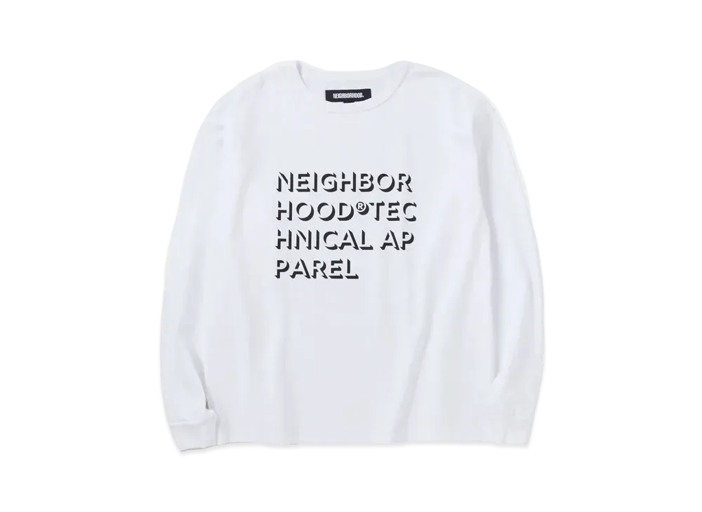 NEIGHBORHOOD Classic Crewneck LS . CO "White"