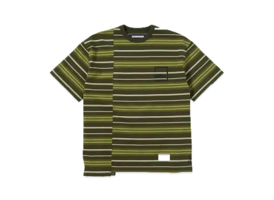 NEIGHBORHOOD Border Crewneck SS . CO "Olive Drab"