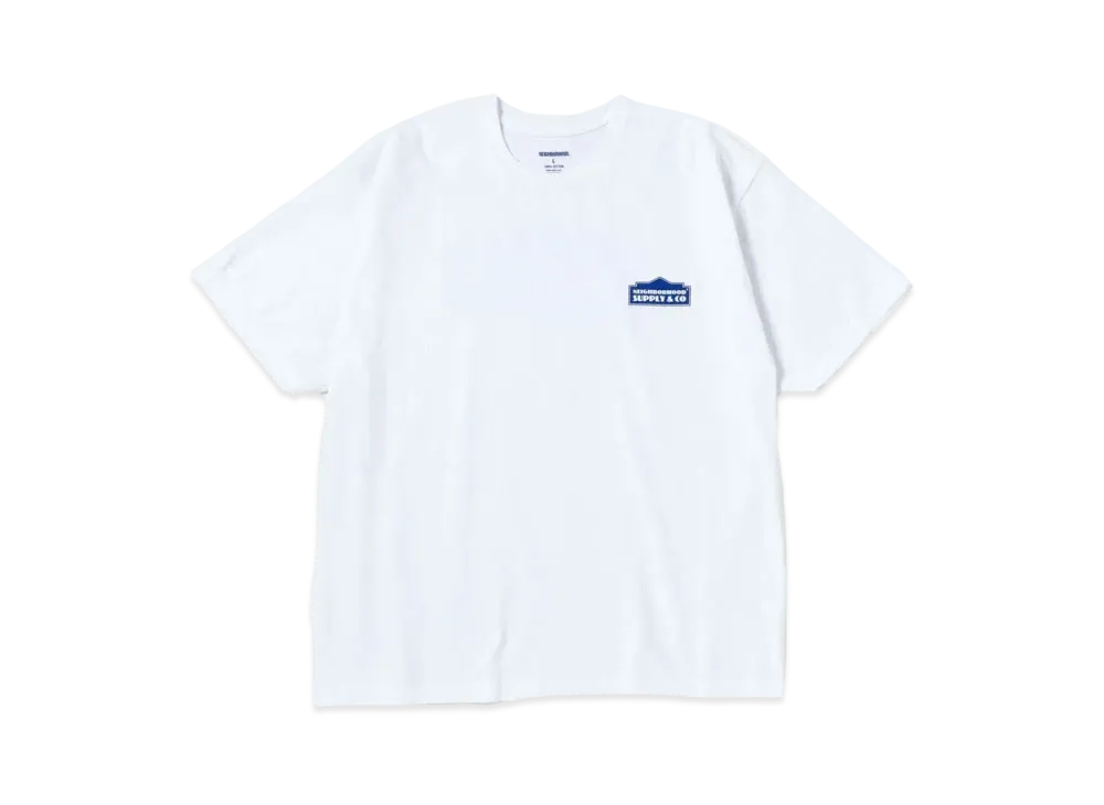 NEIGHBORHOOD NH Tee-9 SS . CO "White"
