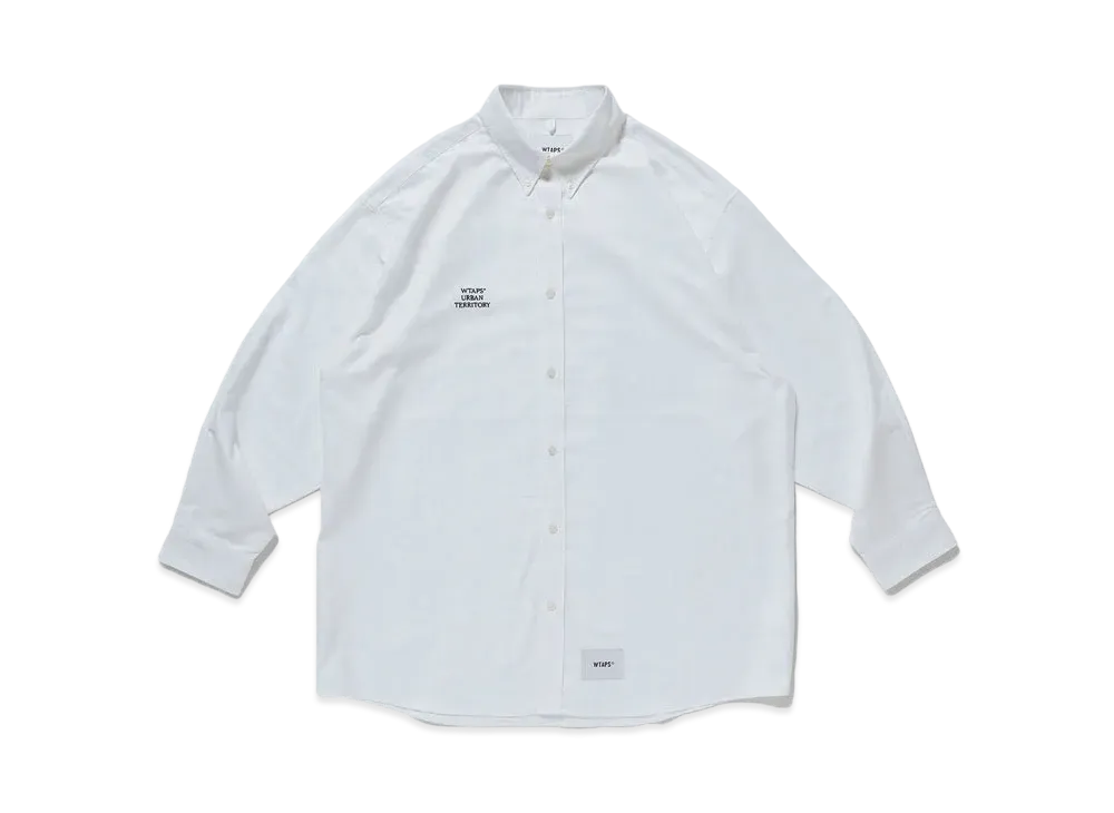 Wtaps BD 01 / LS / Cotton. Oxford. Wut "White"