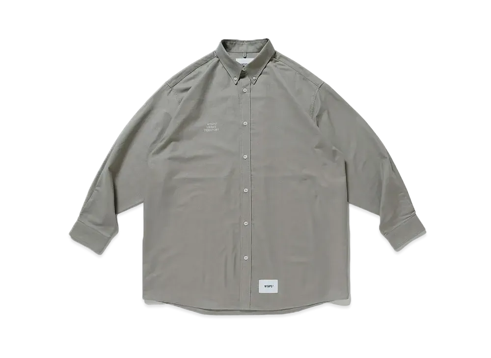 Wtaps BD 01 / LS / Cotton. Oxford. Wut "Grey"