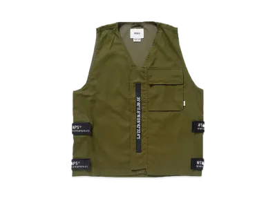 Wtaps Haggerz / Vest / Cotton. Poplon "Olive Drab"