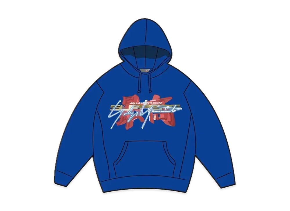 Supreme / Yohji Yamamoto TEKKEN Hooded Sweatshirt "Royal"