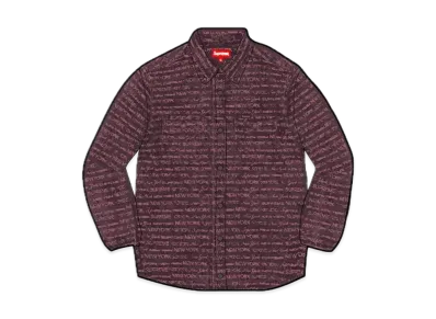 Supreme Multi Type Jacquard Denim Shirt "Purple"