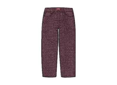 Supreme Multi Type Jacquard Regular Jean "Purple"