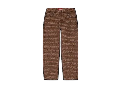 Supreme Multi Type Jacquard Regular Jean "Brown"