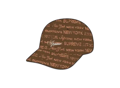 Supreme Multi Type Jacquard Denim 6-Panel "Brown"