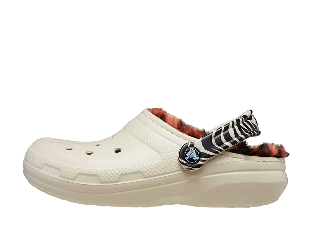 クロックス クラシック ラインド アニマル リミックス クロッグ "アイボリー"