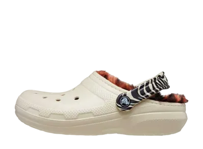クロックス クラシック ラインド アニマル リミックス クロッグ "アイボリー"