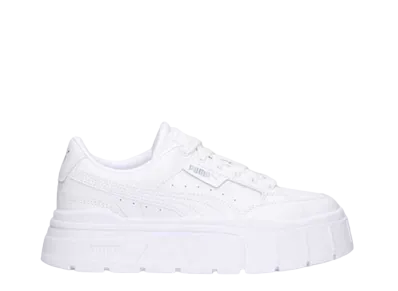 Pume Women's Mayze Stack Leather "White"