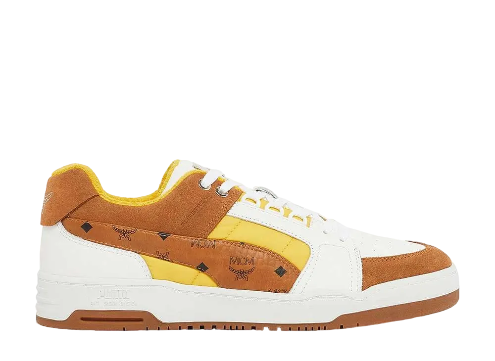 MCM × Puma Slipstream Lo "Bright White/Vibrant Yellow"