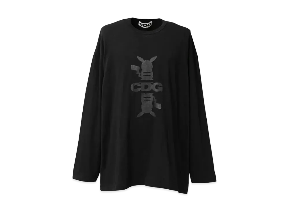 Comme des Garcons Pokemon Oversized Long Sleeved T-Shirt "Black"